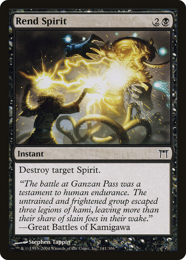 Rend Spirit (CHK-141) - Champions of Kamigawa Foil - Premium MTG Single from Wizards of the Coast - Just $0.08! Shop now at Game Crave Tournament Store
