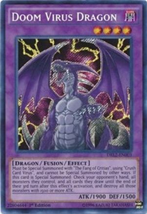 Doom Virus Dragon (DRL2-EN003) - Dragons of Legend 2 1st Edition - Premium Yugioh Single from Konami - Just $4.97! Shop now at Game Crave Tournament Store
