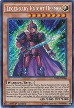 Legendary Knight Hermos (DRL2-EN008) - Dragons of Legend 2 1st Edition - Premium Yugioh Single from Konami - Just $0.43! Shop now at Game Crave Tournament Store