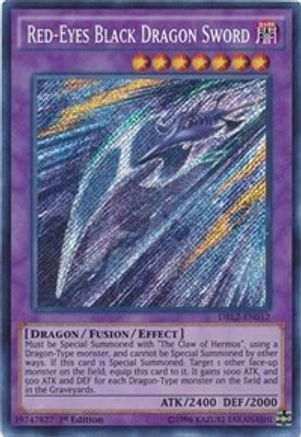 Red-Eyes Black Dragon Sword (DRL2-EN012) - Dragons of Legend 2 1st Edition - Premium Yugioh Single from Konami - Just $0.33! Shop now at Game Crave Tournament Store