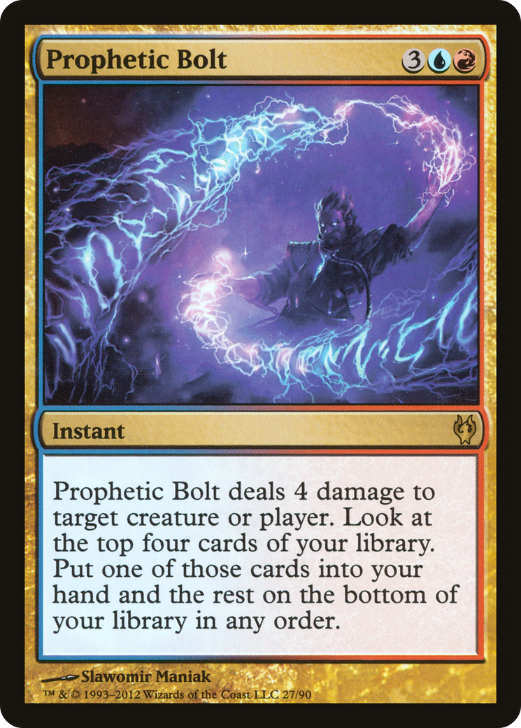 Prophetic Bolt (DDJ-027) - Duel Decks: Izzet vs. Golgari - Premium MTG Single from Wizards of the Coast - Just $0.25! Shop now at Game Crave Tournament Store