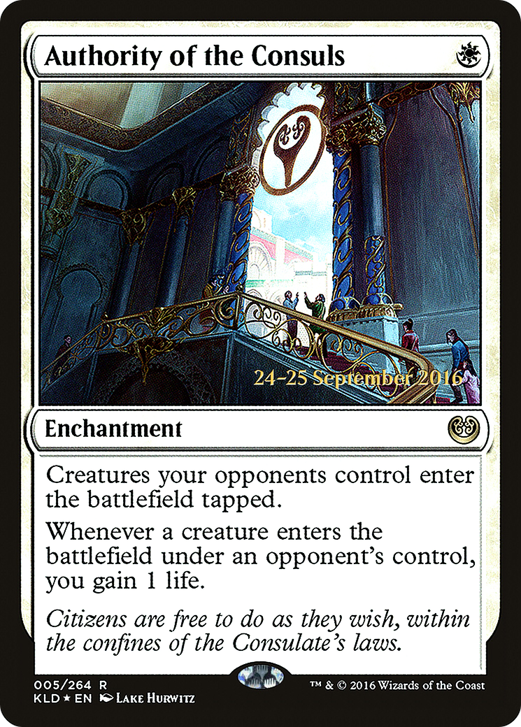 Authority of the Consuls (PKLD-05S) - Kaladesh Promos Foil - Premium MTG Single from Wizards of the Coast - Just $8.95! Shop now at Game Crave Tournament Store