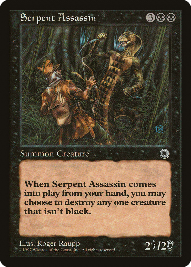 Serpent Assassin (POR-108) - Portal - Premium MTG Single from Wizards of the Coast - Just $1.97! Shop now at Game Crave Tournament Store