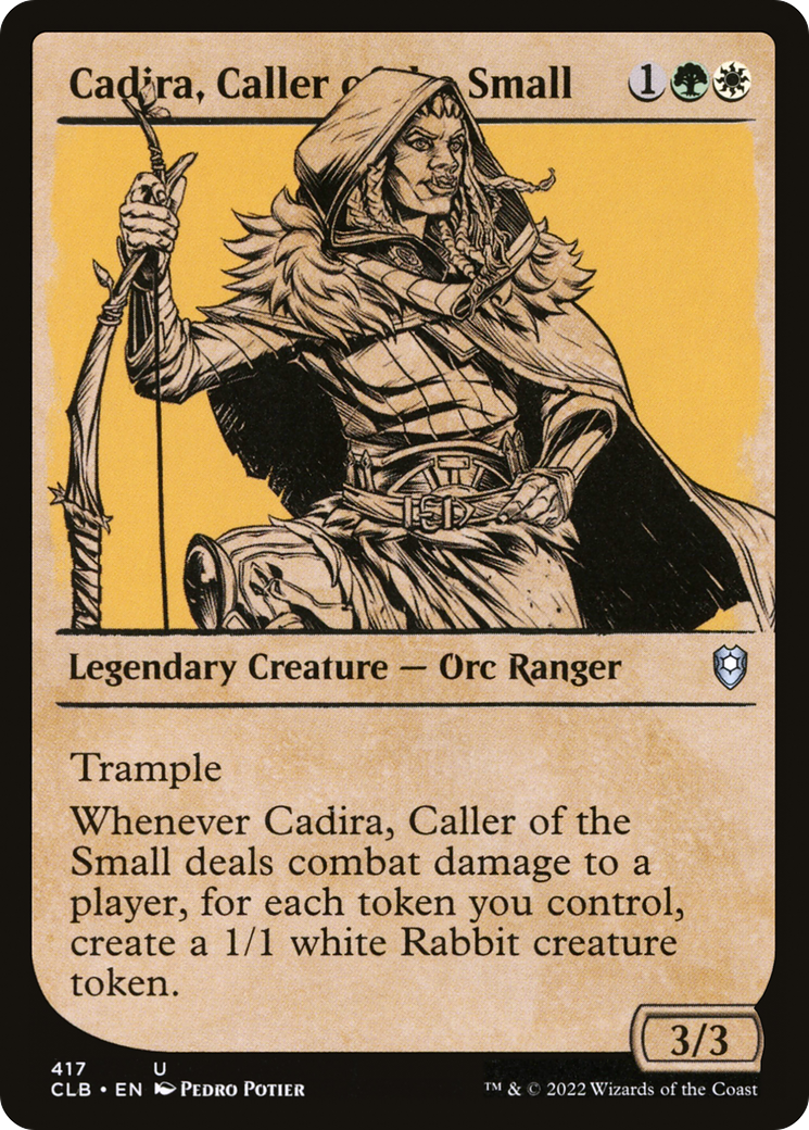 Cadira, Caller of the Small (CLB-417) - Commander Legends: Battle for Baldur's Gate: (Showcase) - Premium MTG Single from Wizards of the Coast - Just $0.08! Shop now at Game Crave Tournament Store