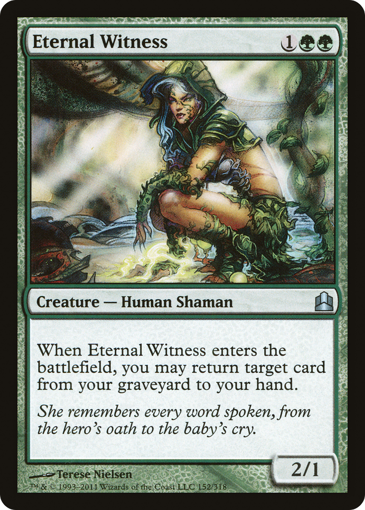 Eternal Witness (CMD-152) - Commander 2011 - Premium MTG Single from Wizards of the Coast - Just $0.33! Shop now at Game Crave Tournament Store