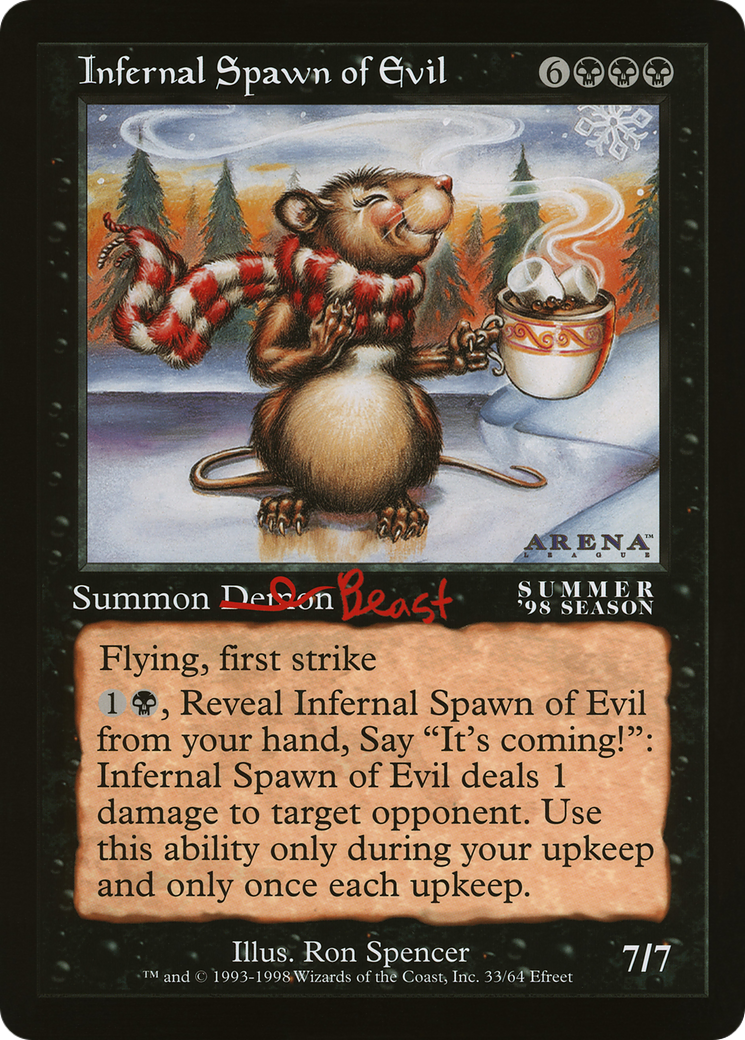 Infernal Spawn of Evil (OLEP-051) - Oversized League Prizes - Premium MTG Single from Wizards of the Coast - Just $0! Shop now at Game Crave Tournament Store