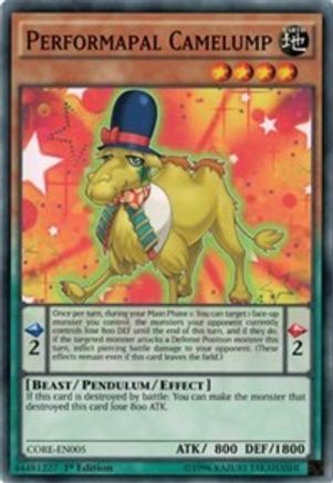 Performapal Camelump (CORE-EN005) - Clash of Rebellions 1st Edition - Premium Yugioh Single from Konami - Just $0.08! Shop now at Game Crave Tournament Store