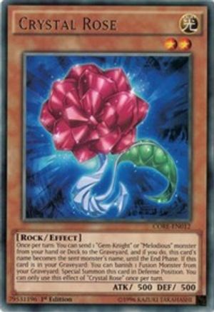 Crystal Rose (CORE-EN012) - Clash of Rebellions 1st Edition - Premium Yugioh Single from Konami - Just $0.54! Shop now at Game Crave Tournament Store