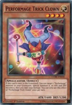 Performage Trick Clown (CORE-EN018) - Clash of Rebellions Unlimited - Premium Yugioh Single from Konami - Just $0.25! Shop now at Game Crave Tournament Store