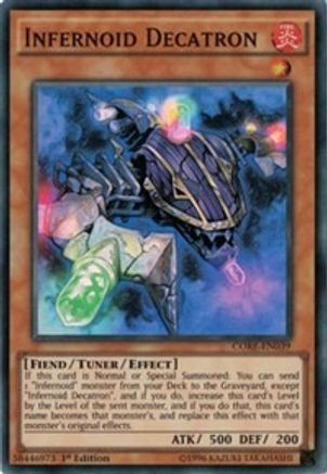 Infernoid Decatron (CORE-EN039) - Clash of Rebellions Unlimited - Premium Yugioh Single from Konami - Just $0.25! Shop now at Game Crave Tournament Store