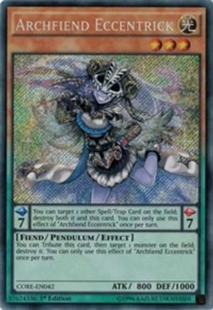Archfiend Eccentrick (CORE-EN042) - Clash of Rebellions Unlimited - Premium Yugioh Single from Konami - Just $3.83! Shop now at Game Crave Tournament Store
