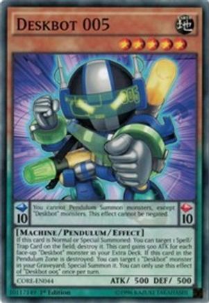 Deskbot 005 (CORE-EN044) - Clash of Rebellions 1st Edition - Premium Yugioh Single from Konami - Just $0.24! Shop now at Game Crave Tournament Store