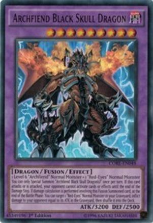 Archfiend Black Skull Dragon (CORE-EN048) - Clash of Rebellions 1st Edition - Premium Yugioh Single from Konami - Just $12.88! Shop now at Game Crave Tournament Store