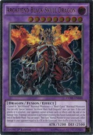 Archfiend Black Skull Dragon (UTR) (CORE-EN048) - Clash of Rebellions Unlimited - Premium Yugioh Single from Konami - Just $17.76! Shop now at Game Crave Tournament Store