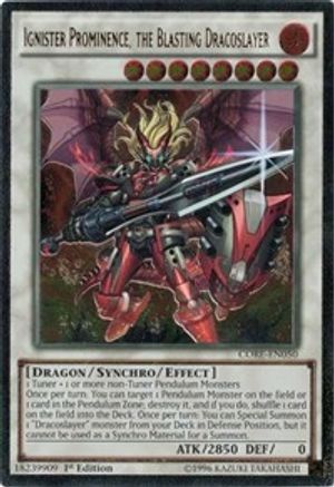 Ignister Prominence, the Blasting Dracoslayer (UTR) (CORE-EN050) - Clash of Rebellions 1st Edition - Premium Yugioh Single from Konami - Just $9.01! Shop now at Game Crave Tournament Store