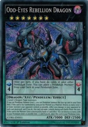Odd-Eyes Rebellion Dragon (CORE-EN051) - Clash of Rebellions 1st Edition - Premium Yugioh Single from Konami - Just $1.82! Shop now at Game Crave Tournament Store