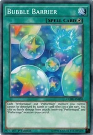 Bubble Barrier (CORE-EN058) - Clash of Rebellions Unlimited - Premium Yugioh Single from Konami - Just $0.25! Shop now at Game Crave Tournament Store