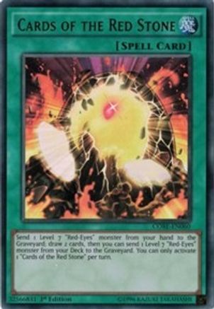 Cards of the Red Stone (CORE-EN060) - Clash of Rebellions Unlimited - Premium Yugioh Single from Konami - Just $6.01! Shop now at Game Crave Tournament Store