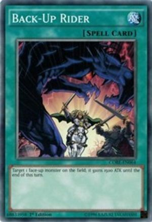Back-Up Rider (CORE-EN064) - Clash of Rebellions 1st Edition - Premium Yugioh Single from Konami - Just $0.25! Shop now at Game Crave Tournament Store