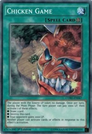 Chicken Game (CORE-EN067) - Clash of Rebellions 1st Edition - Premium Yugioh Single from Konami - Just $1.24! Shop now at Game Crave Tournament Store