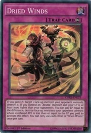 Dried Winds (CORE-EN075) - Clash of Rebellions 1st Edition - Premium Yugioh Single from Konami - Just $4.51! Shop now at Game Crave Tournament Store