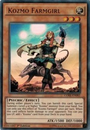 Kozmo Farmgirl (CORE-EN082) - Clash of Rebellions 1st Edition - Premium Yugioh Single from Konami - Just $6.85! Shop now at Game Crave Tournament Store