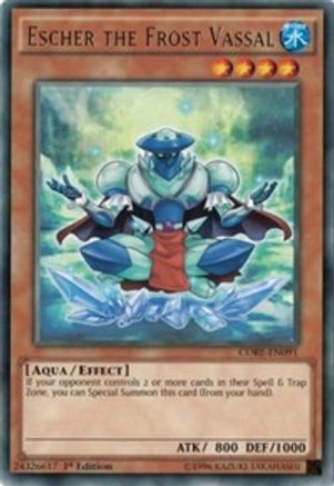 Escher the Frost Vassal (CORE-EN091) - Clash of Rebellions 1st Edition - Premium Yugioh Single from Konami - Just $0.25! Shop now at Game Crave Tournament Store