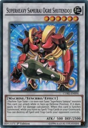 Superheavy Samurai Ogre Shutendoji (CORE-EN094) - Clash of Rebellions 1st Edition - Premium Yugioh Single from Konami - Just $1.22! Shop now at Game Crave Tournament Store