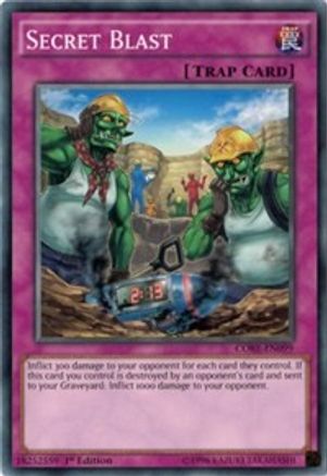 Secret Blast (CORE-EN099) - Clash of Rebellions 1st Edition - Premium Yugioh Single from Konami - Just $0.25! Shop now at Game Crave Tournament Store