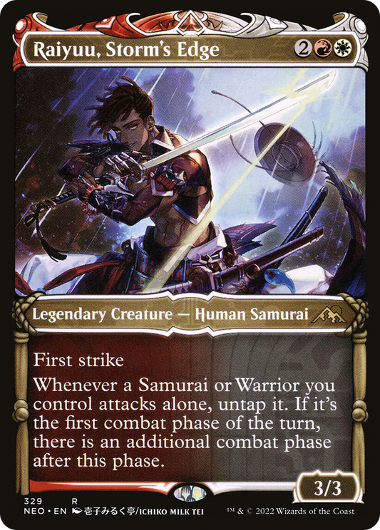 Raiyuu, Storm's Edge (NEO-329) - Kamigawa: Neon Dynasty: (Showcase) - Premium MTG Single from Wizards of the Coast - Just $0.29! Shop now at Game Crave Tournament Store