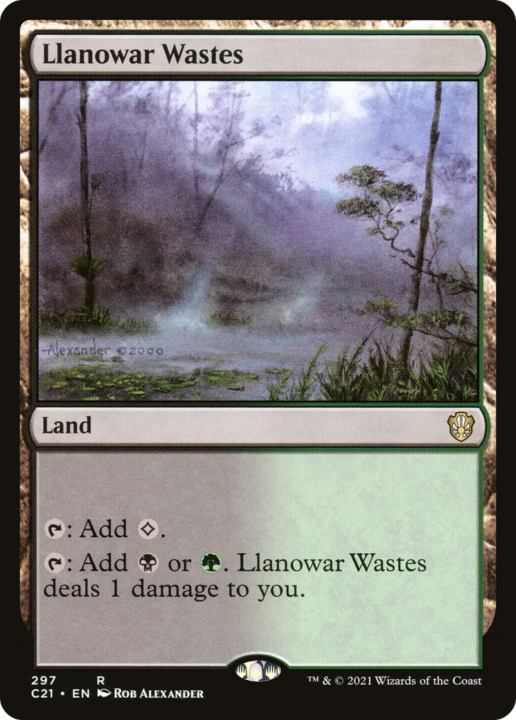 Llanowar Wastes (C21-297) - Commander 2021 - Premium MTG Single from Wizards of the Coast - Just $0.77! Shop now at Game Crave Tournament Store