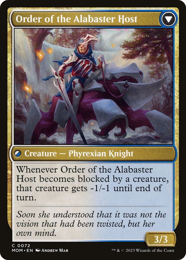 Order of the Mirror // Order of the Alabaster Host (MOM-072) - March of the Machine - Premium MTG Single from Wizards of the Coast - Just $0.08! Shop now at Game Crave Tournament Store