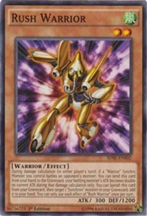 Rush Warrior (SDSE-EN002) - Structure Deck: Synchron Extreme 1st Edition - Premium Yugioh Single from Konami - Just $0.30! Shop now at Game Crave Tournament Store