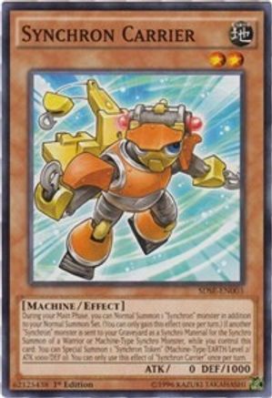 Synchron Carrier (SDSE-EN003) - Structure Deck: Synchron Extreme 1st Edition - Premium Yugioh Single from Konami - Just $0.64! Shop now at Game Crave Tournament Store