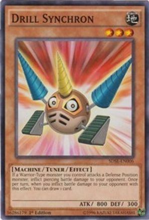 Drill Synchron (SDSE-EN006) - Structure Deck: Synchron Extreme 1st Edition - Premium Yugioh Single from Konami - Just $0.25! Shop now at Game Crave Tournament Store