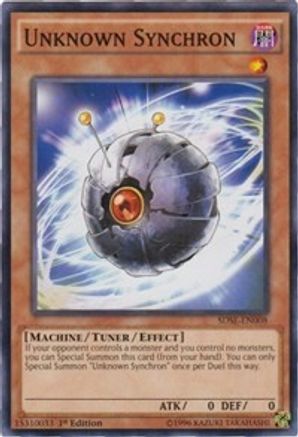 Unknown Synchron (SDSE-EN008) - Structure Deck: Synchron Extreme 1st Edition - Premium Yugioh Single from Konami - Just $0.26! Shop now at Game Crave Tournament Store