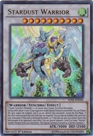 Stardust Warrior (SDSE-EN040) - Structure Deck: Synchron Extreme 1st Edition - Premium Yugioh Single from Konami - Just $0.46! Shop now at Game Crave Tournament Store