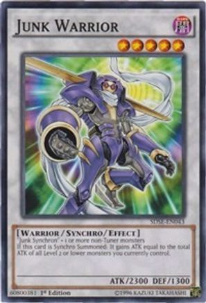 Junk Warrior (SDSE-EN043) - Structure Deck: Synchron Extreme 1st Edition - Premium Yugioh Single from Konami - Just $0.32! Shop now at Game Crave Tournament Store