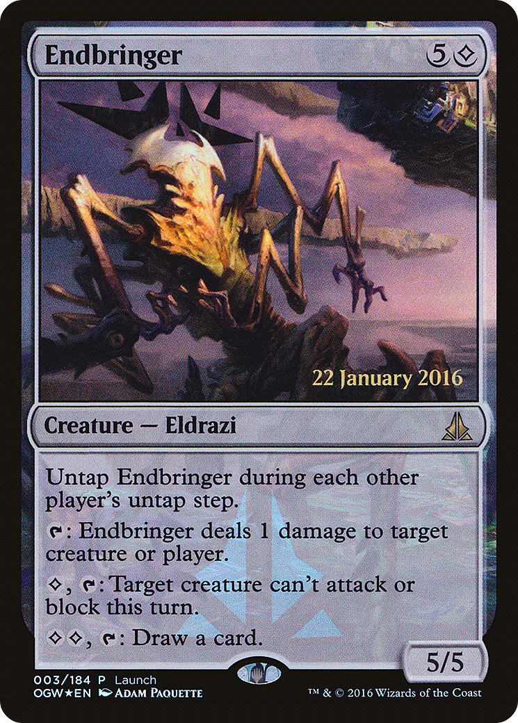 Endbringer (POGW-003) - Oath of the Gatewatch Promos Foil - Premium MTG Single from Wizards of the Coast - Just $0.11! Shop now at Game Crave Tournament Store