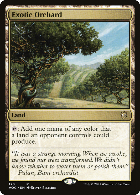 Exotic Orchard (VOC-173) - Crimson Vow Commander - Premium MTG Single from Wizards of the Coast - Just $0.08! Shop now at Game Crave Tournament Store