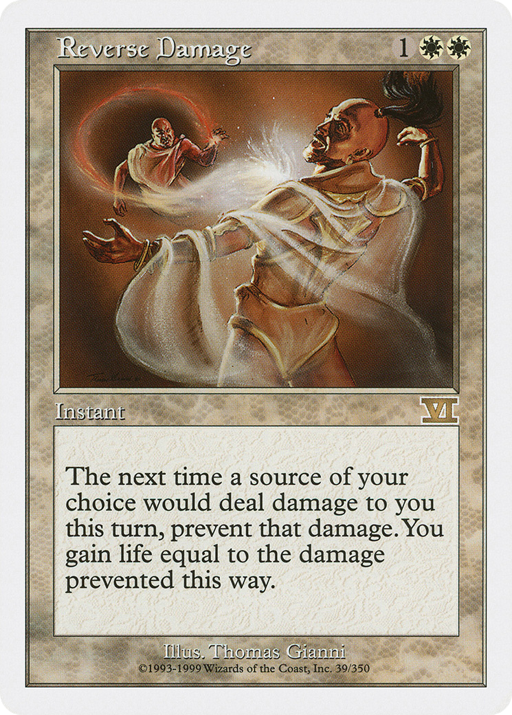 Reverse Damage (6ED-039) - Classic Sixth Edition - Premium MTG Single from Wizards of the Coast - Just $0.32! Shop now at Game Crave Tournament Store
