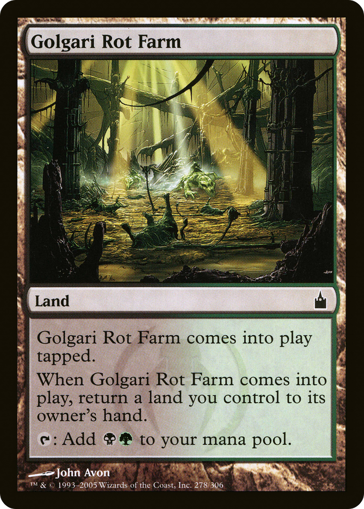 Golgari Rot Farm (RAV-278) - Ravnica: City of Guilds Foil - Premium MTG Single from Wizards of the Coast - Just $9.78! Shop now at Game Crave Tournament Store