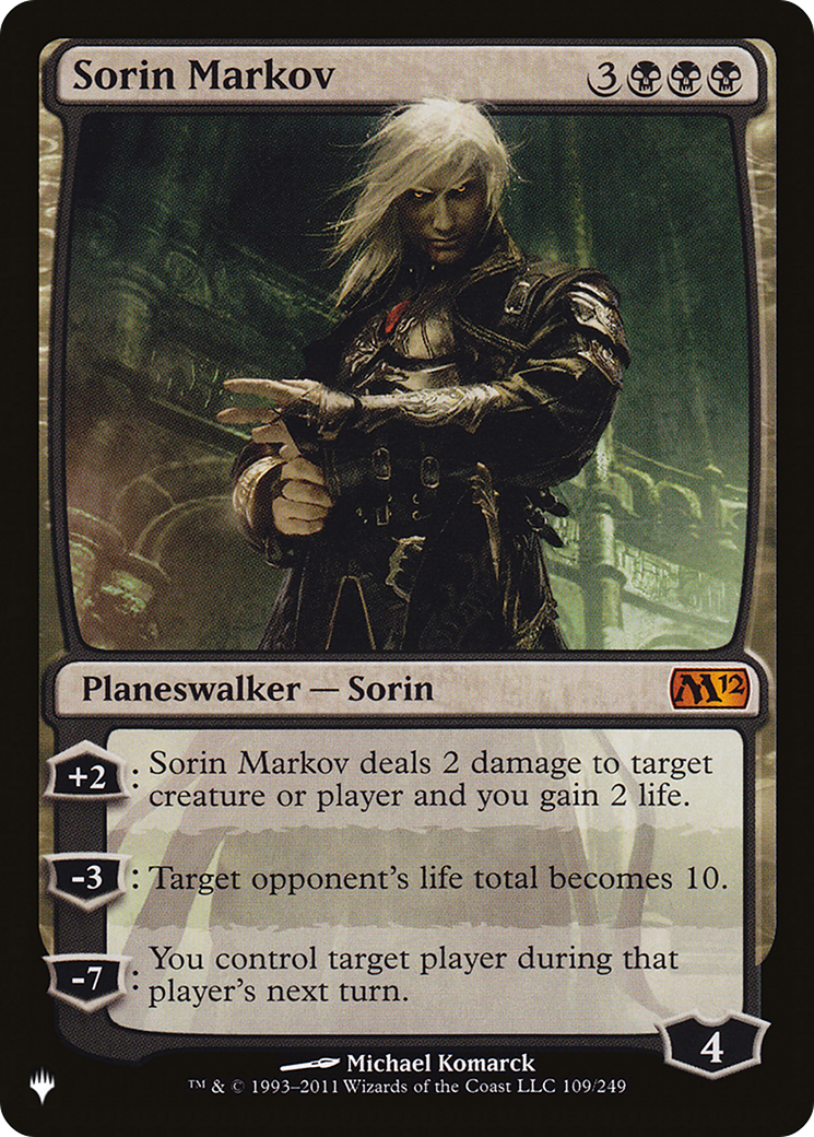 Sorin Markov (PLIST-602) - The List - Premium MTG Single from Wizards of the Coast - Just $2.28! Shop now at Game Crave Tournament Store