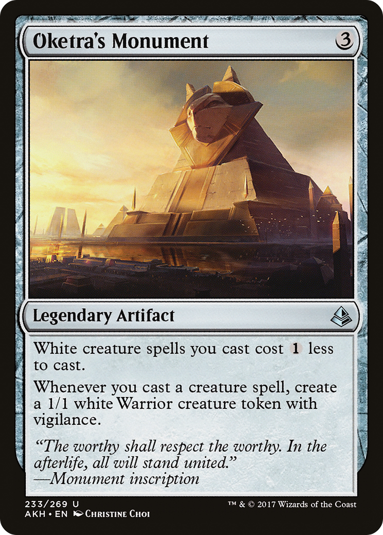 Oketra's Monument (AKH-233) - Amonkhet - Premium MTG Single from Wizards of the Coast - Just $4.42! Shop now at Game Crave Tournament Store