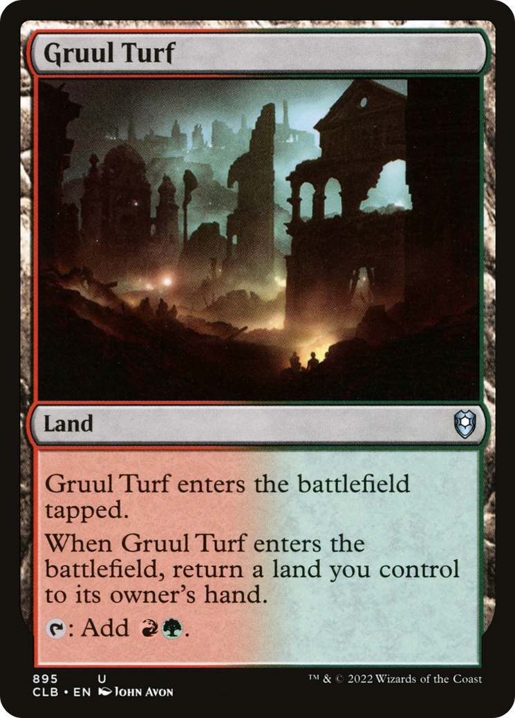 Gruul Turf (CLB-895) - Commander Legends: Battle for Baldur's Gate - Premium MTG Single from Wizards of the Coast - Just $0.08! Shop now at Game Crave Tournament Store
