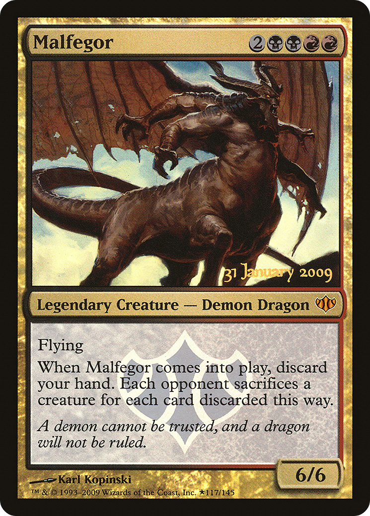 Malfegor (PCON-117★) - Conflux Promos Foil - Premium MTG Single from Wizards of the Coast - Just $0.15! Shop now at Game Crave Tournament Store