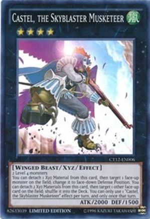 Castel, the Skyblaster Musketeer (CT12-EN006) - 2015 Mega-Tins Limited - Premium Yugioh Single from Konami - Just $0.08! Shop now at Game Crave Tournament Store