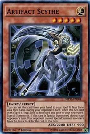 Artifact Scythe (MP15-EN001) - 2015 Mega-Tins Mega Pack 1st Edition - Premium Yugioh Single from Konami - Just $0.35! Shop now at Game Crave Tournament Store