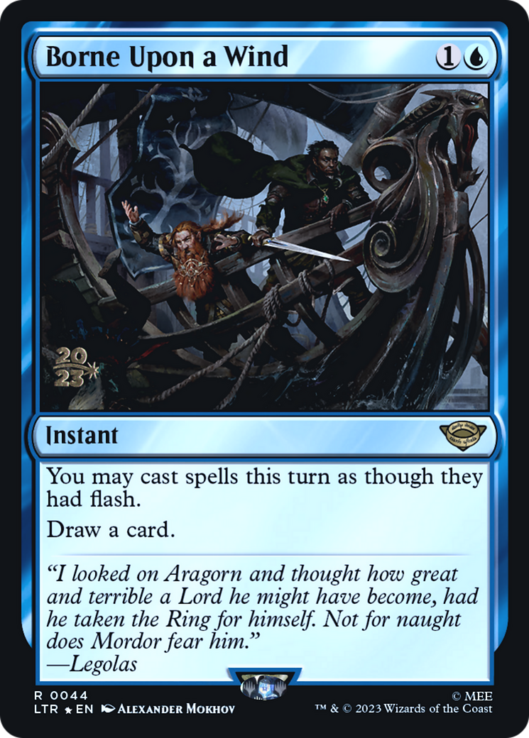 Borne Upon a Wind (PLTR-44S) - Tales of Middle-earth Promos Foil - Premium MTG Single from Wizards of the Coast - Just $1.75! Shop now at Game Crave Tournament Store