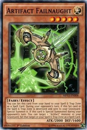 Artifact Failnaught (MP15-EN008) - 2015 Mega-Tins Mega Pack 1st Edition - Premium Yugioh Single from Konami - Just $0.25! Shop now at Game Crave Tournament Store